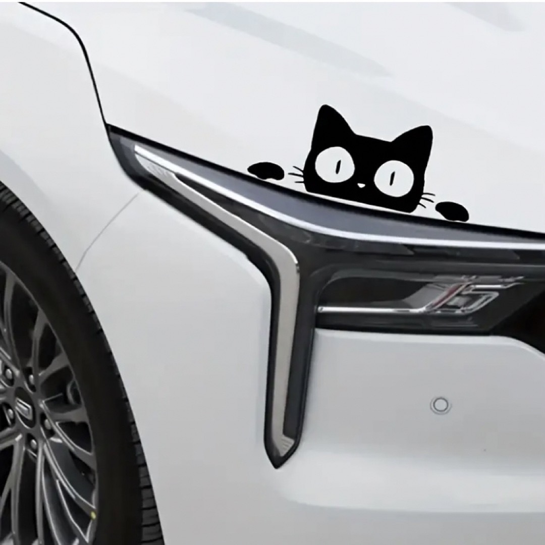 黒猫 ステッカー 車 カーステッカー 猫 窓ガラス シール スマホ  #10 その他のペット用品(猫)の商品写真