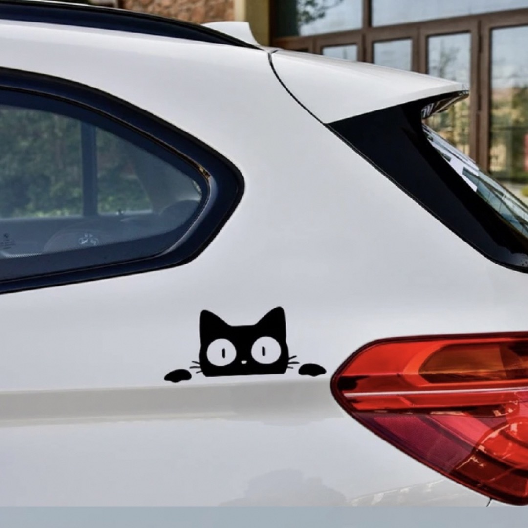 黒猫 ステッカー 車 カーステッカー 猫 窓ガラス シール スマホ  #10 その他のペット用品(猫)の商品写真