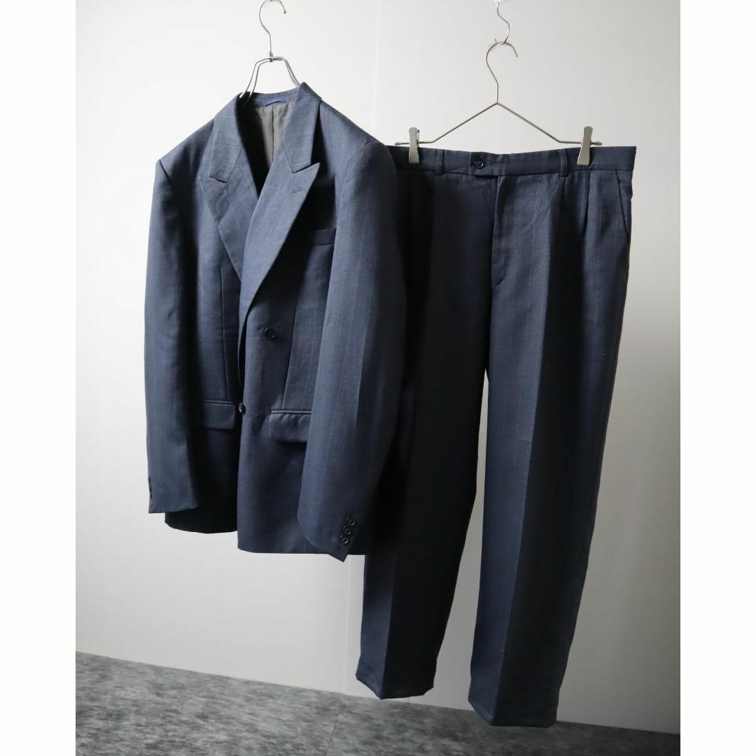 VINTAGE - 2ピースセットアップ ダブルスーツ ピンストライプ 2 VINTAGE - 2ピースセットアップ ダブルスーツ ピンストライプ 2