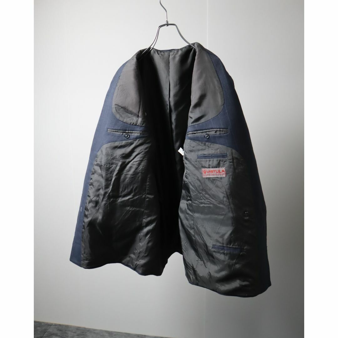 VINTAGE - 2ピースセットアップ ダブルスーツ ピンストライプ 2 VINTAGE - 2ピースセットアップ ダブルスーツ ピンストライプ 2