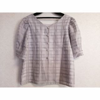 プロポーションボディドレッシング(PROPORTION BODY DRESSING)のPROPORTION BODY DRESSING トップス ブラウス グレー S(シャツ/ブラウス(半袖/袖なし))