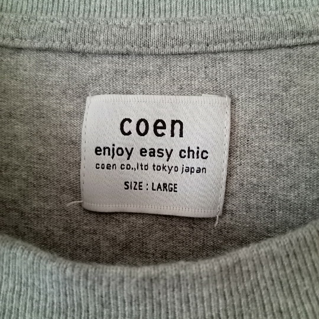 coen(コーエン)の美品  coen ꕤ Tシャツ 半袖 メンズL メンズのトップス(Tシャツ/カットソー(半袖/袖なし))の商品写真