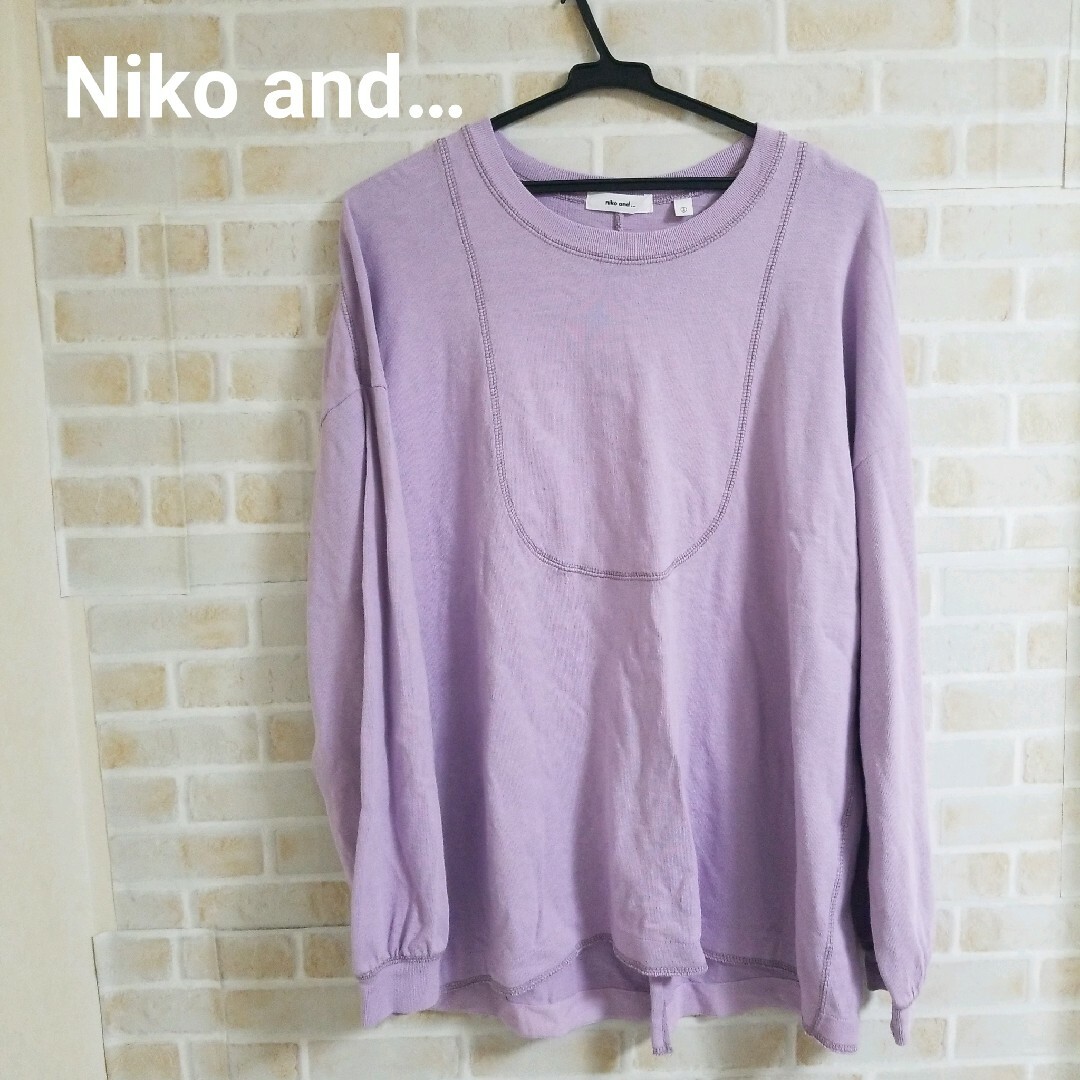 niko and...(ニコアンド)のNiko and… オーバーサイズカットソー レディースのトップス(カットソー(長袖/七分))の商品写真