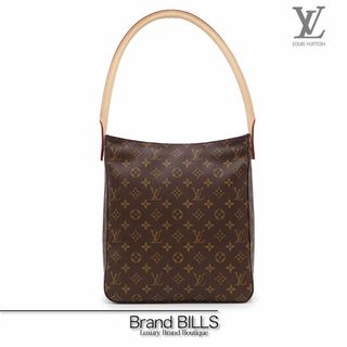 ルイヴィトン(LOUIS VUITTON)の美品 ルイ ヴィトン ルーピングGM ショルダーバッグ ワンショルダー M51145 モノグラム ブラウン ゴールド金具(ショルダーバッグ)