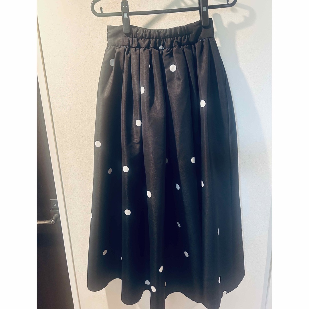 HIAND ドラマティックドットロングスカート レディースのスカート(ロングスカート)の商品写真