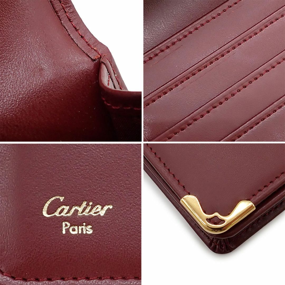 Cartier(カルティエ)の未使用品・訳アリ カルティエ マストライン 二つ折り 長財布 L3000466 ボルドー ゴールド金具 レザー レディースのファッション小物(財布)の商品写真