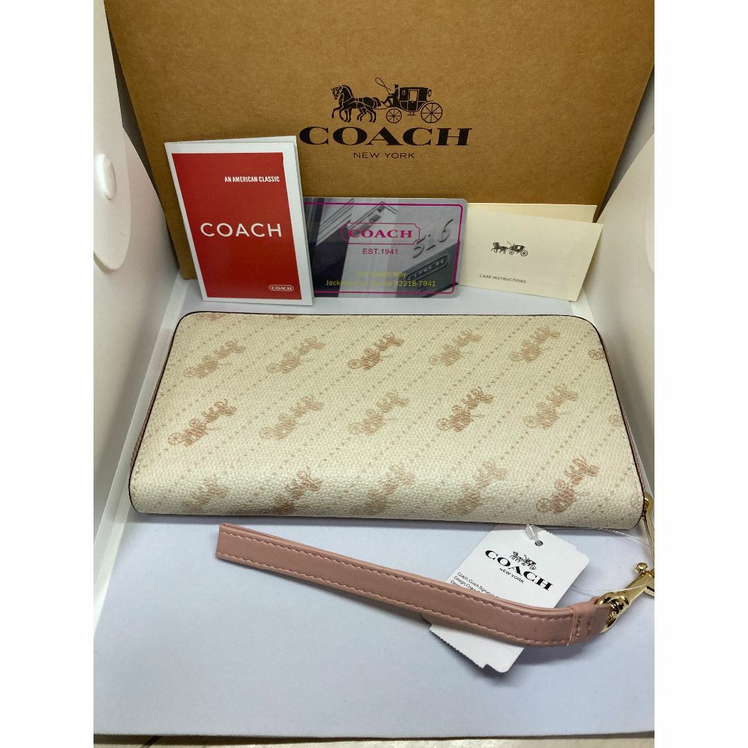 COACH(コーチ)のCOACH　コーチ　F3547　長財布　ホースアンドキャリッジ　ドットプリント レディースのファッション小物(財布)の商品写真