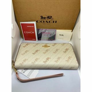 COACH - COACH　コーチ　F3547　長財布　ホースアンドキャリッジ　ドットプリント