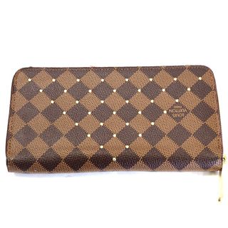 ルイヴィトン(LOUIS VUITTON)のTh960241 ルイ・ヴィトン ダミエ ジッピーウォレット N60122 ラウンドファスナー長財布 レディース LOUIS VUITTON 中古(財布)