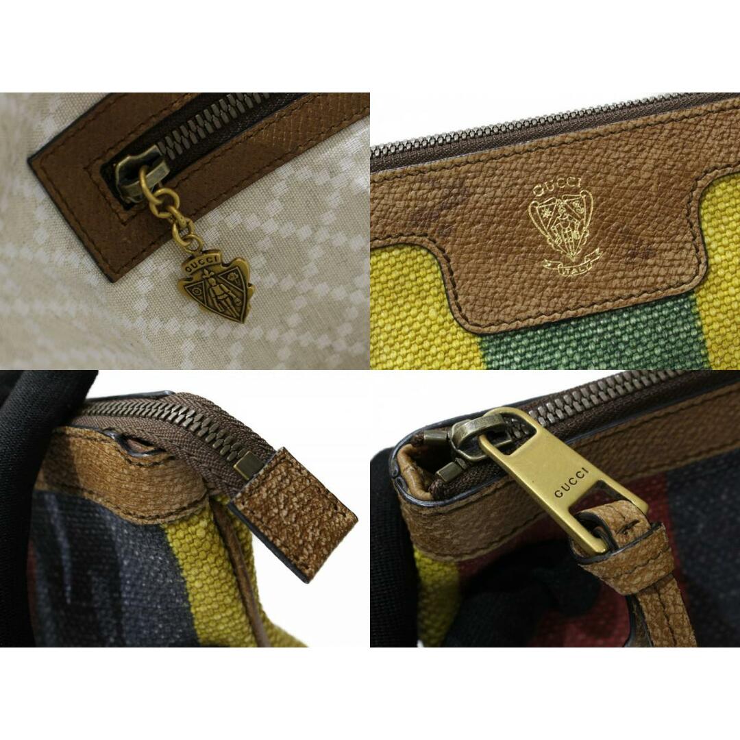 Gucci(グッチ)のGUCCI　グッチ　クラッチバッグ　セカンドバッグ　312766　マルチカラー×ブラウン　キャンバス×レザー　メンズ　レディース　ユニセックス　ギフト　プレゼント包装可【中古】松前R56号店 メンズのバッグ(セカンドバッグ/クラッチバッグ)の商品写真