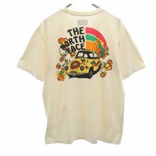 ザノースフェイス(THE NORTH FACE)のノースフェイス アウトドア AT32017 バックプリント 半袖 Tシャツ XL アイボリー THE NORTH FACE メンズ 古着 【240426】 メール便可(Tシャツ/カットソー(半袖/袖なし))