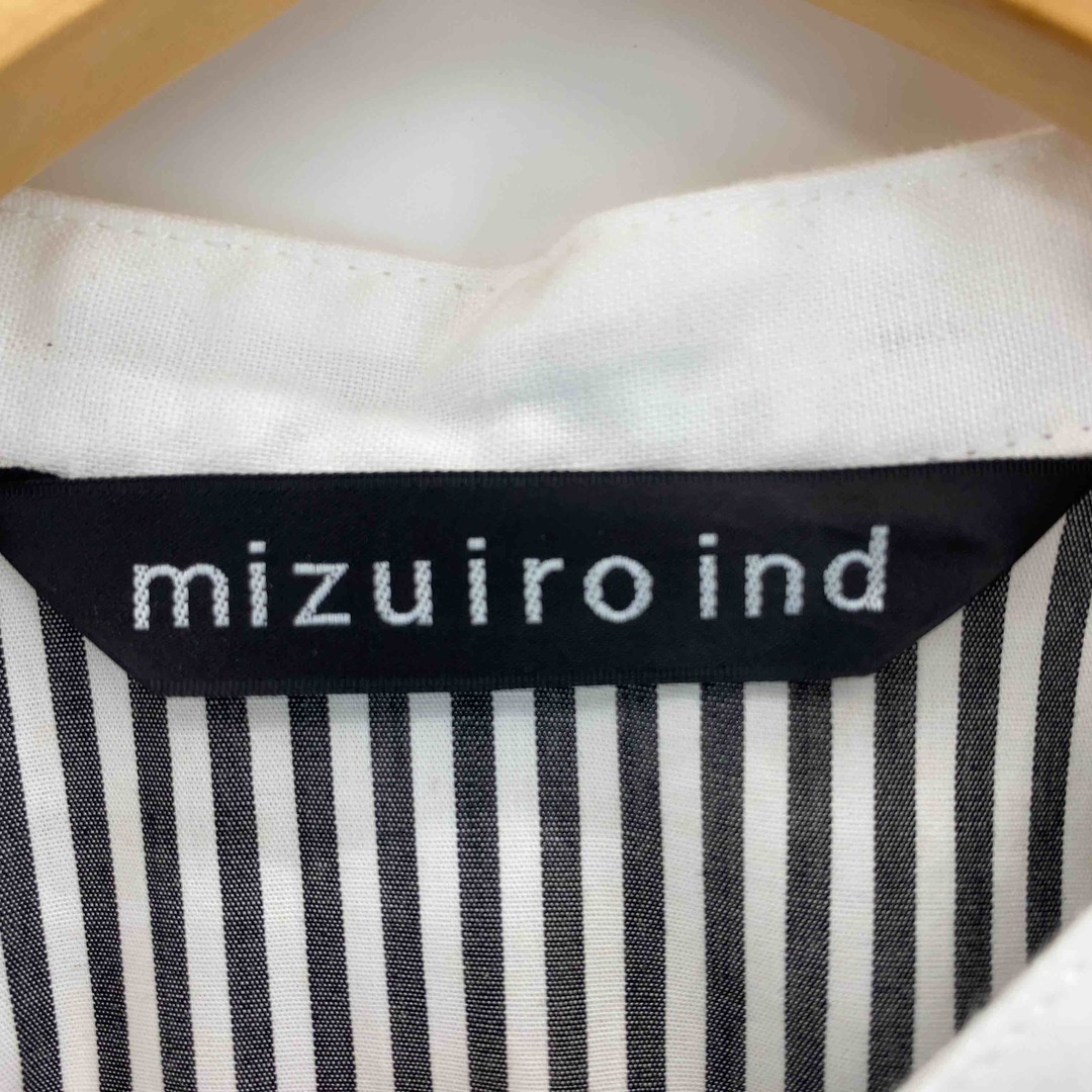 mizuiro ind(ミズイロインド)のmizuiro ind ミズイロインド レディース 半袖ワンピース ストライプ レディースのワンピース(その他)の商品写真