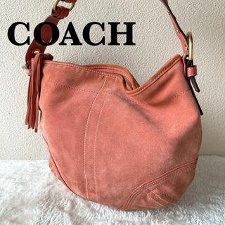 コーチ(COACH)の美品✨COACH コーチセミショルダーバッグトートバッグピンク(ショルダーバッグ)