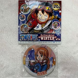 ワンピース(ONE PIECE)のワンピース 麦わらストア コレクション 缶バッジ winter ナミ(キャラクターグッズ)