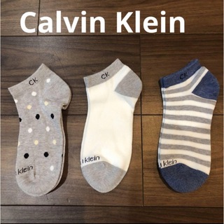 カルバンクライン(Calvin Klein)の新品未使用　カルバンクライン　靴下　ソックス　3足組　レディース(ソックス)