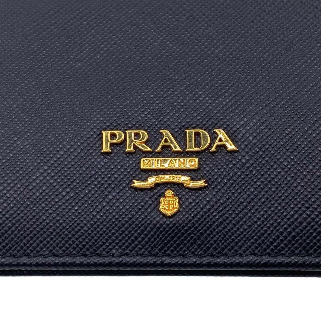 PRADA(プラダ)のプラダ PRADA カードケース
 二つ折り財布 ブラック レディースのファッション小物(パスケース/IDカードホルダー)の商品写真