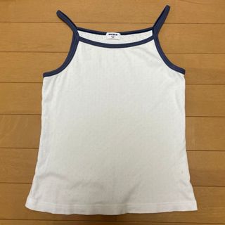 ユニクロ(UNIQLO)のキャミソール　ホワイト　150(Tシャツ/カットソー)