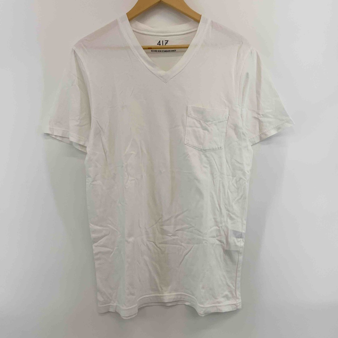 417 EDIFICE(フォーワンセブンエディフィス)の417 EDIFICE フォーワンセブンエディフィス メンズ トップス Tシャツ（半袖）ホワイト メンズのトップス(Tシャツ/カットソー(半袖/袖なし))の商品写真