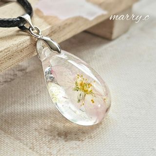 桜しずくネックレス.:*:・'°☆(ネックレス)