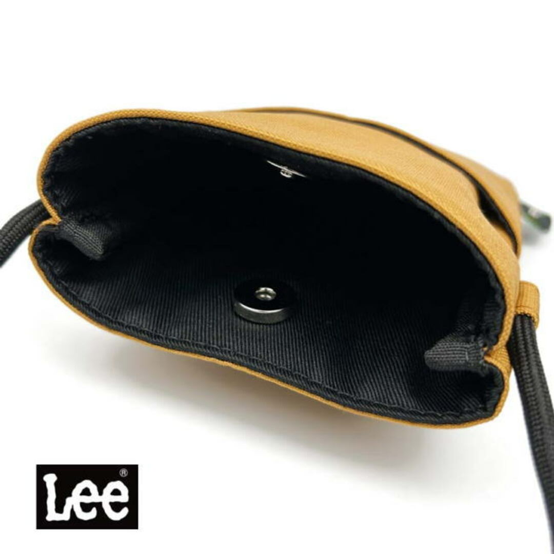 ブラウン Lee リー 0563 コーデュラ ナイロン 携帯  スマホショルダー レディースのバッグ(ショルダーバッグ)の商品写真