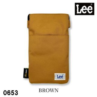 ブラウン Lee リー 0563 コーデュラ ナイロン 携帯  スマホショルダー(ショルダーバッグ)