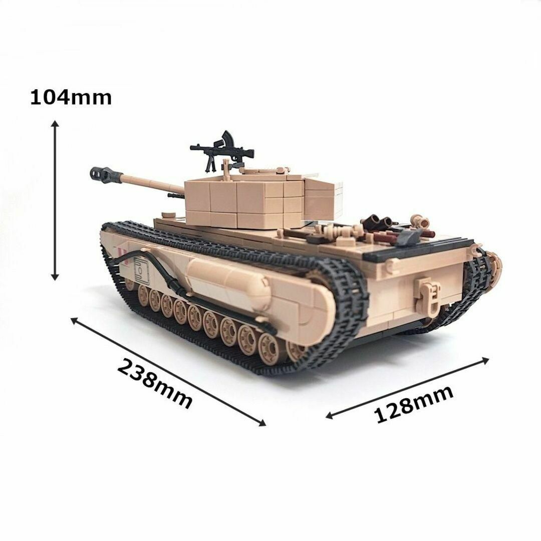 ESシリーズ イギリス チャーチル歩兵戦車 ブロック戦車 キッズ/ベビー/マタニティのおもちゃ(積み木/ブロック)の商品写真