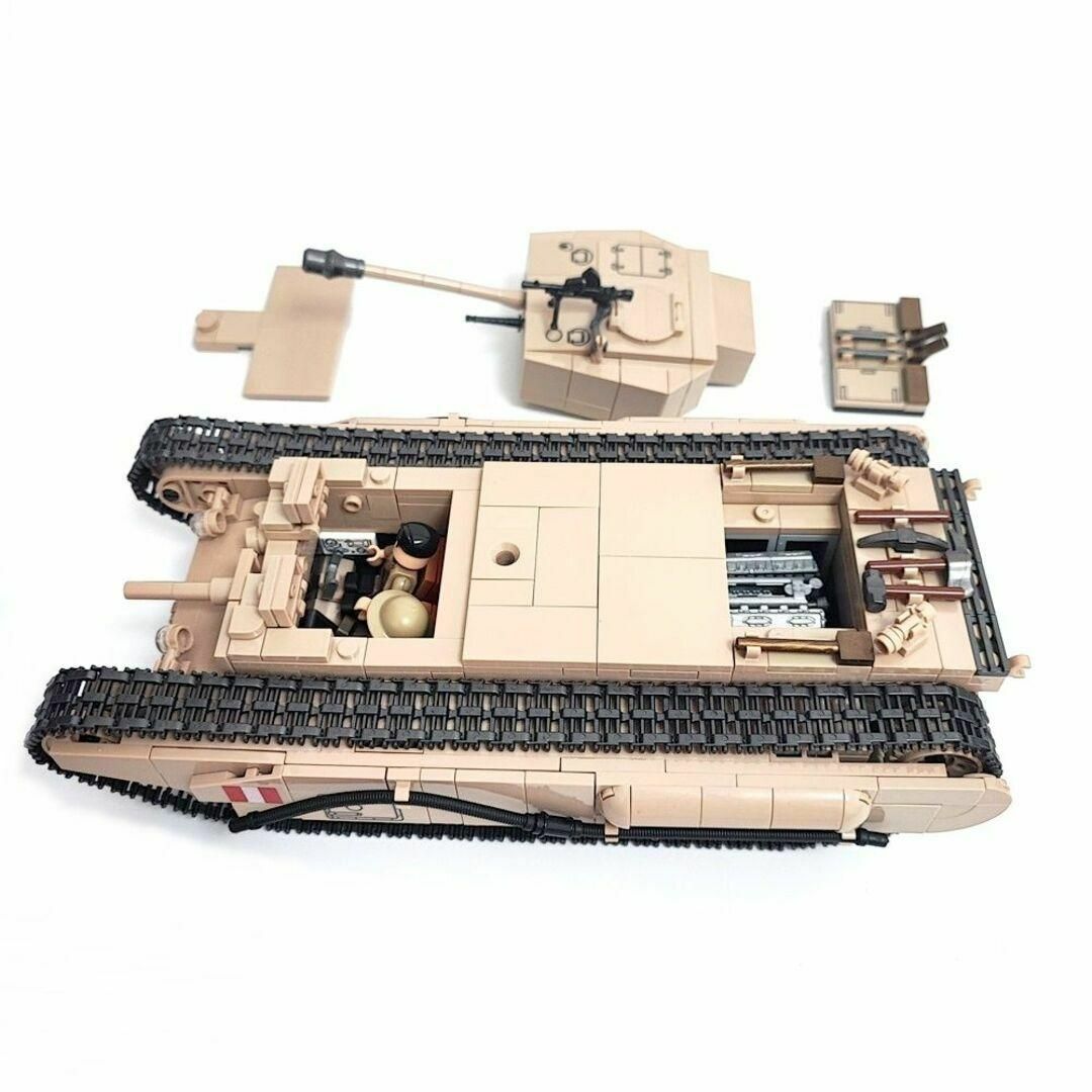 ESシリーズ イギリス チャーチル歩兵戦車 ブロック戦車 キッズ/ベビー/マタニティのおもちゃ(積み木/ブロック)の商品写真