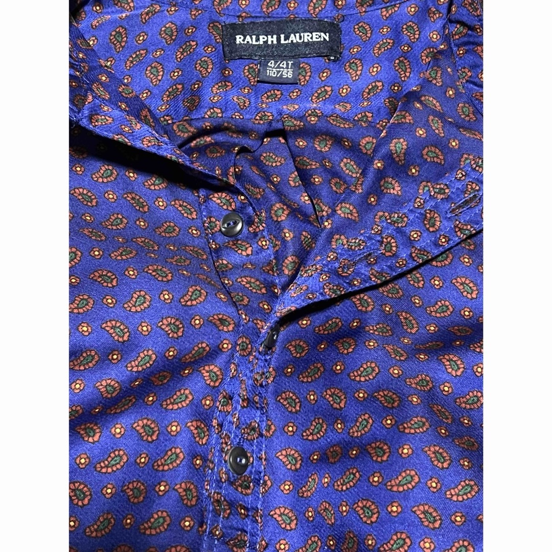 Ralph Lauren(ラルフローレン)の美品 RALPH LAUREN ラルフローレン 子供 キッズ シャツ 110cm キッズ/ベビー/マタニティのキッズ服男の子用(90cm~)(Tシャツ/カットソー)の商品写真