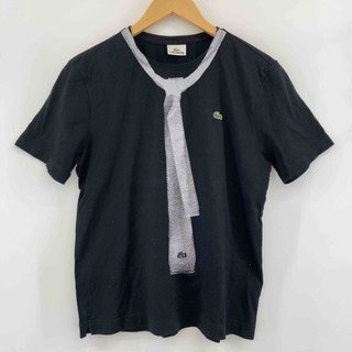 ラコステ(LACOSTE)のLACOSTE ラコステ メンズ Tシャツ（半袖） ブラック(Tシャツ/カットソー(半袖/袖なし))