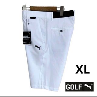 PUMA - 新品 PUMA ゴルフ【XＬ】シアサッカー ドライセル ハーフパンツ GOLF