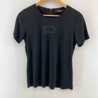 レオナール(LEONARD)のLEONARD レオナール レディース トップス Tシャツ（半袖）ブラック(Tシャツ(半袖/袖なし))