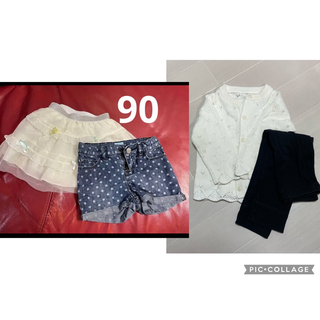 ベビーギャップ(babyGAP)の【値下げ】90 女の子 ショートパンツ ベビーギャップ　デニム　夏　スカート(パンツ/スパッツ)