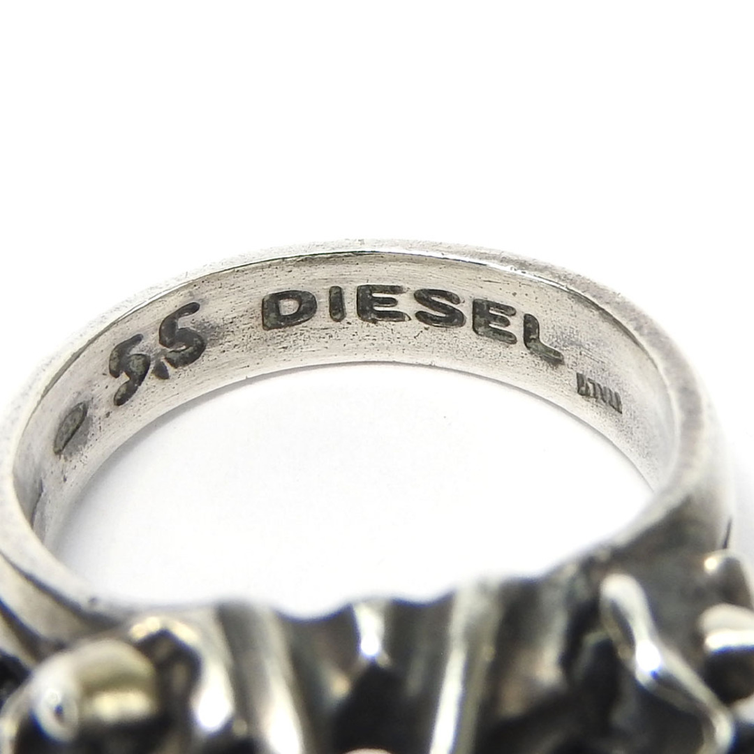 DIESEL(ディーゼル)の【中古】 ディーゼル リング・指輪 シルバー925 約6.5g シルバー 日本サイズ約10号 レディース 女性 DIESEL レディースのアクセサリー(リング(指輪))の商品写真