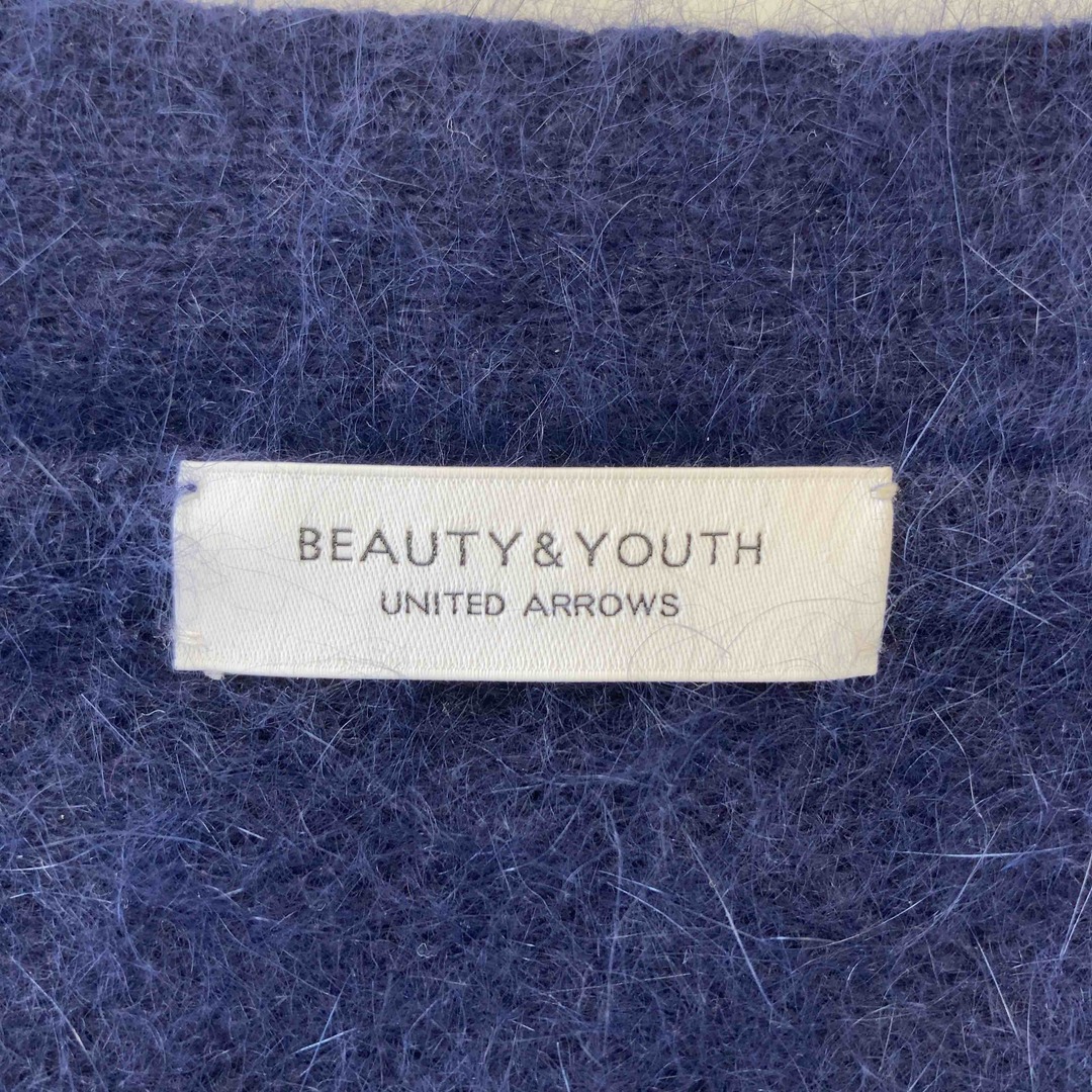 BEAUTY&YOUTH UNITED ARROWS(ビューティアンドユースユナイテッドアローズ)のBEAUTY&YOUTH UNITED ARROWS ビューティーアンドユースユナイテッドアローズ レディース カーディガン 紺色 tk レディースのトップス(カーディガン)の商品写真