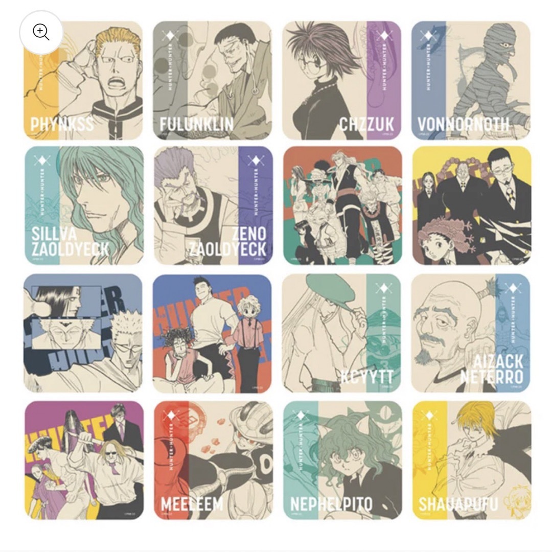 HUNTER×HUNTER ハンターハンター アートコースター 第2弾 全種の HUNTER×HUNTER ハンターハンター アートコースター 第2弾 全種の