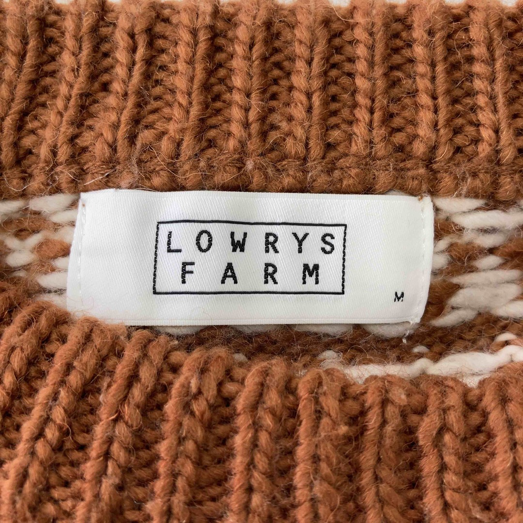 LOWRYS FARM(ローリーズファーム)のLOWRYS FARM ローリーズファーム レディース ニット/セーター ノルディック柄 ブラウン tk レディースのトップス(ニット/セーター)の商品写真