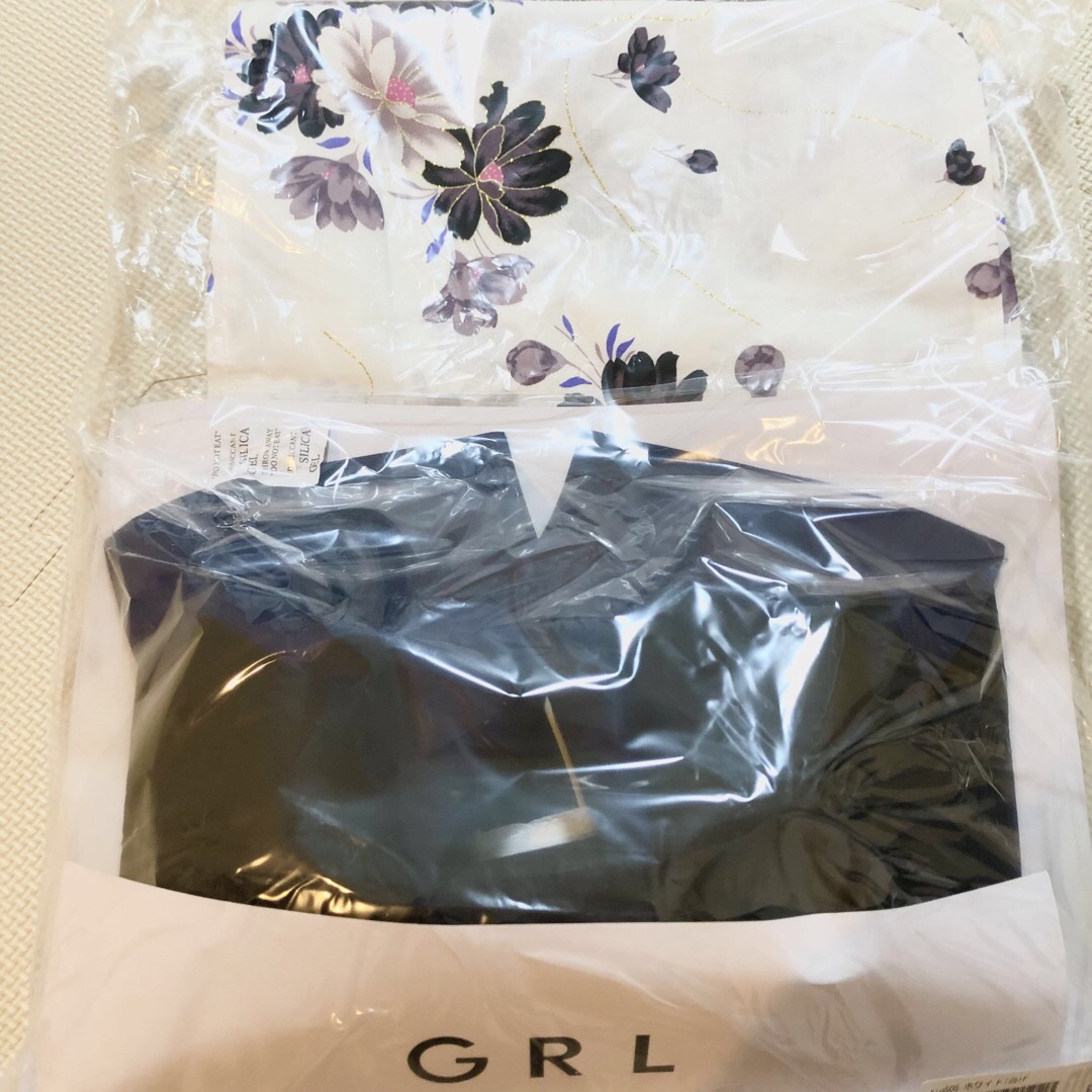 GRL(グレイル)のGRL ラメ入り菊花×鞠浴衣セット[giu505  レディースの水着/浴衣(浴衣)の商品写真