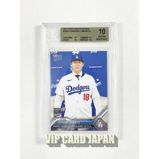 BGS 10 2023 TOPPS NOW 山本由伸 入団会見 n312(シングルカード)