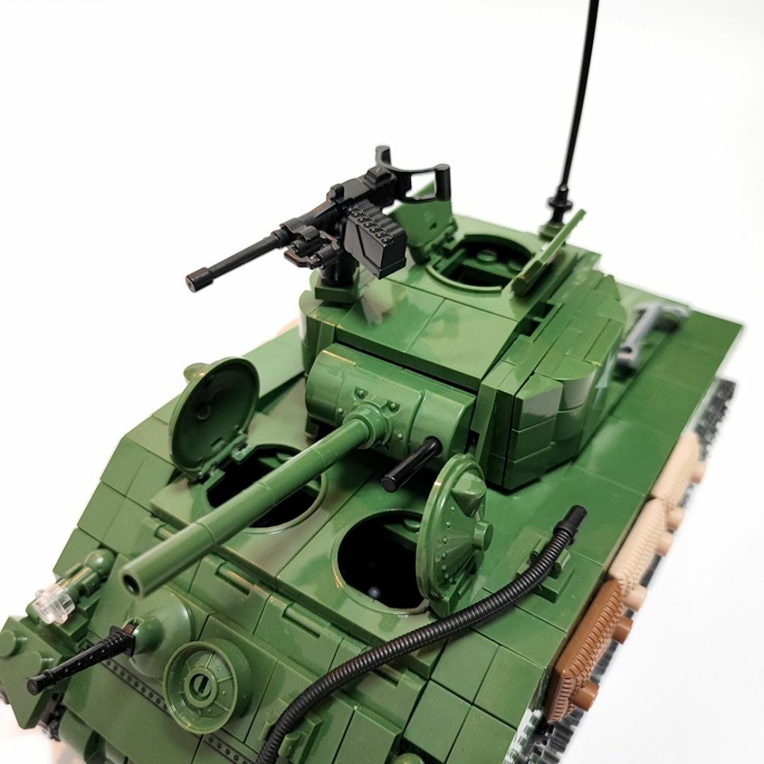 アメリカ シャーマン戦車 ブロック戦車 ミリタリー 戦車 キッズ/ベビー/マタニティのおもちゃ(積み木/ブロック)の商品写真