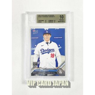 BGS 10 2023 TOPPS NOW 山本由伸 移籍 入団会見 n311(シングルカード)