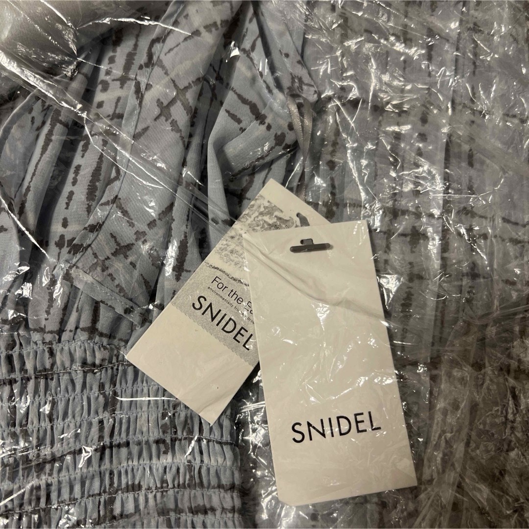 SNIDEL(スナイデル)のSustainableフリルワンピース　 レディースのワンピース(ロングワンピース/マキシワンピース)の商品写真