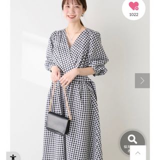 natural couture - ナチュラルクチュール　骨スト優勝カシュクールワンピース　新品