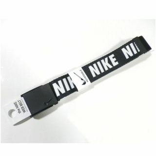 ナイキ(NIKE)のNIKE(ナイキ) リピートロゴ リバーシブル ウェブ ベルト ブラック(ベルト)