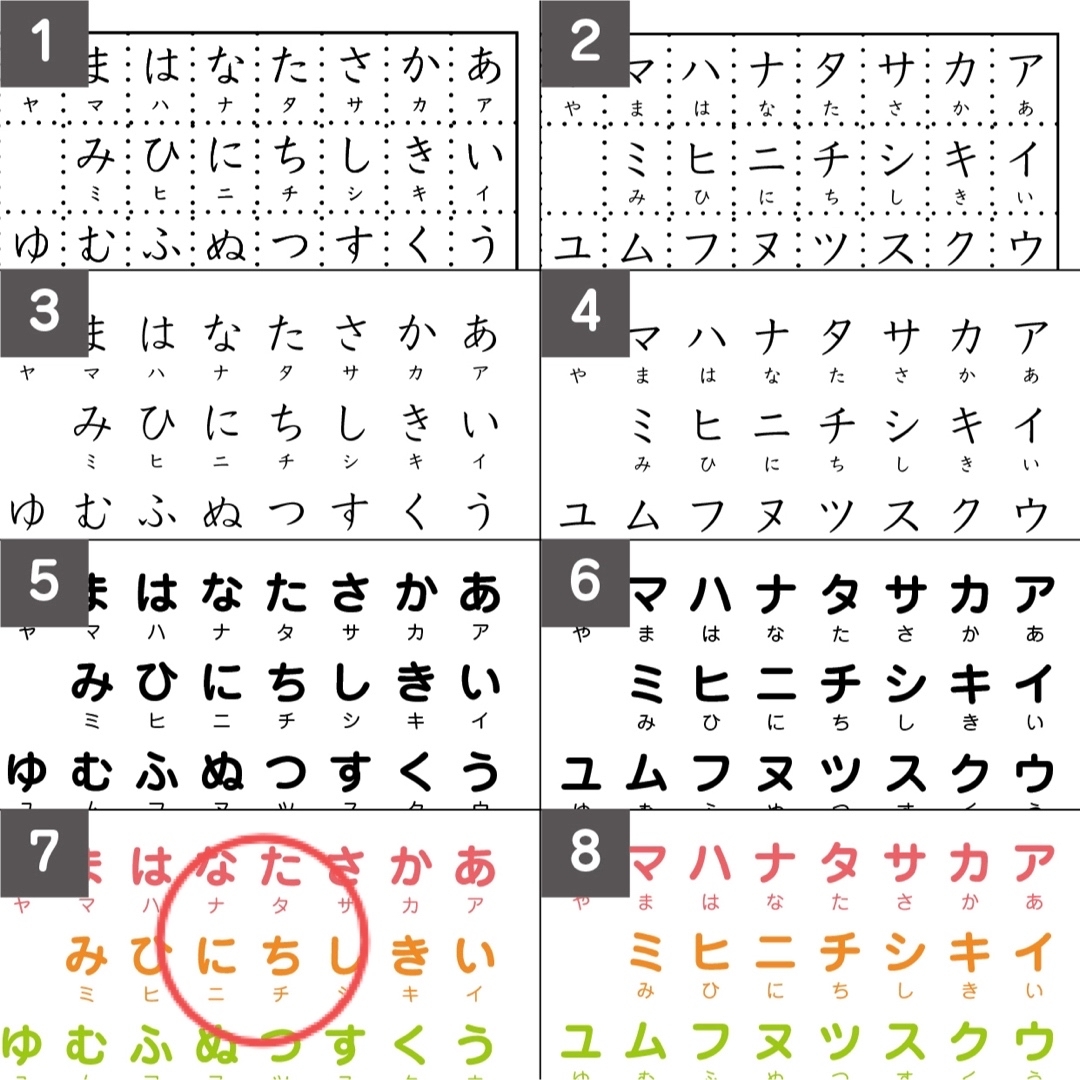 あいうえお表 カタカナ表 A4サイズ知育ポスター キッズ/ベビー/マタニティのおもちゃ(知育玩具)の商品写真