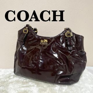 コーチ(COACH)のレア✨COACH コーチセミショルダーバッグトートバッグブラウン茶(ショルダーバッグ)