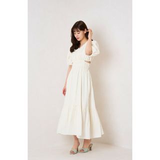 Her lip to - 新品 完売 herlipto As you wish Dress ecru 白