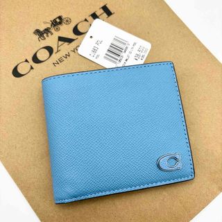 コーチ(COACH) 折り財布(メンズ)(ブルー・ネイビー/青色系)の通販 39 コーチ(COACH) 折り財布(メンズ)(ブルー・ネイビー/青色系)の通販 39