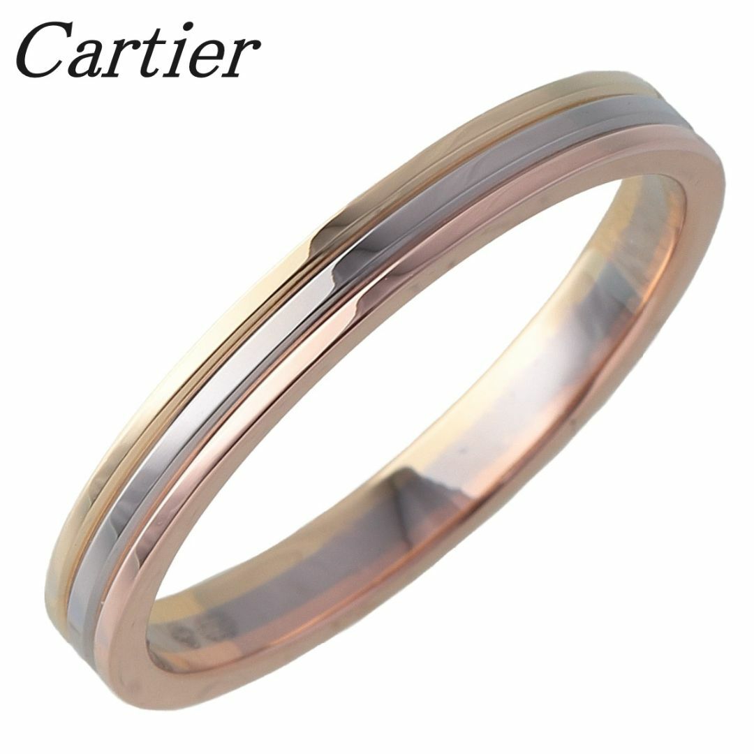 Cartier(カルティエ)のカルティエ トリニティ ウェディング リング ルイカルティエ ヴァンドーム 現行モデル #52 スリーカラー 幅2.5mm AU750 新品仕上げ済 Cartier【16542】 レディースのアクセサリー(リング(指輪))の商品写真