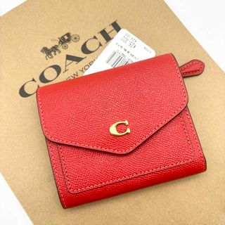 コーチ(COACH)の【COACH☆新品】 ウィン スモール ウォレット！スポーツ レッド！レザー！(財布)