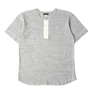 JELADO ジェラード Tシャツ サイズ:40(L) ヘンリーネック ごま塩 半袖Tシャツ 杢グレー トップス カットソー【メンズ】【中古】(Tシャツ/カットソー(半袖/袖なし))